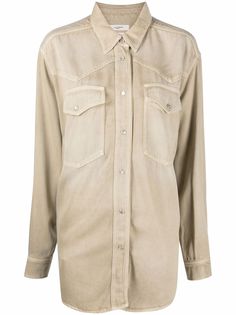 Isabel Marant Étoile рубашка оверсайз Taniami с карманами
