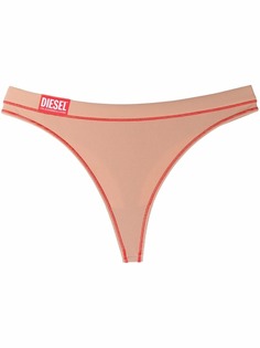 Diesel трусы-стринги с вышитым логотипом