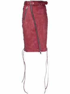 Manokhi юбка миди со шнуровкой