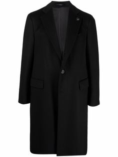 Lardini кашемировое пальто с заостренными лацканами