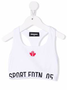 Dsquared2 Kids спортивный бюстгальтер с логотипом