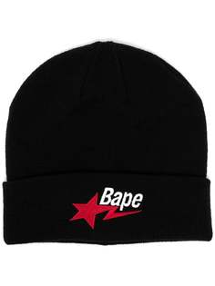 A BATHING APE® шапка бини с вышитым логотипом Bape