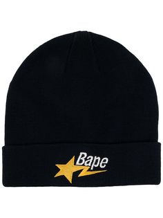 A BATHING APE® шапка бини с вышитым логотипом Bape