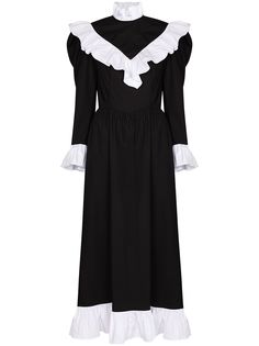 Batsheva платье макси Carol с оборками