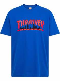 Supreme футболка Skyline из коллаборации с Thrasher