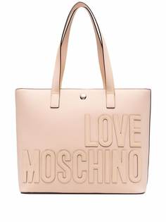 Love Moschino сумка-тоут из искусственной кожи с нашивкой-логотипом