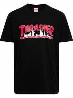 Supreme футболка Skyline из коллаборации с Thrasher