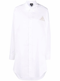 Just Cavalli рубашка с нашивкой-логотипом