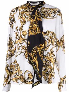Versace Jeans Couture блузка с узором Baroque