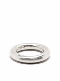 Jil Sander серебряное кольцо с логотипом