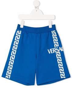 Versace Kids шорты с отделкой Greca