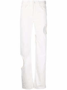 Off-White прямые джинсы Meteor