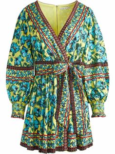Alice+Olivia платье мини Simona с запахом