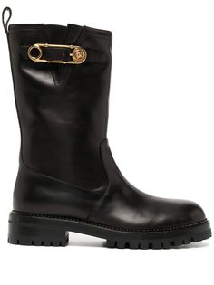 Versace ботинки с декором Safety Pin
