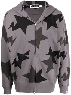 A BATHING APE® худи на молнии с принтом Bape