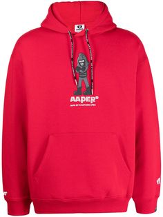 AAPE BY *A BATHING APE® худи с графичным принтом