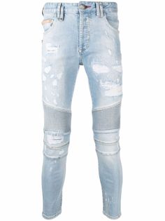Philipp Plein джинсы скинни со вставками