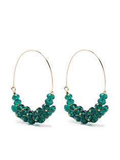 Isabel Marant серьга-кольцо Polly с кристаллами