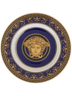 Versace круглая тарелка Medusa 18.5 см