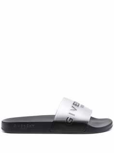 Givenchy шлепанцы с логотипом