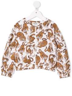 Kenzo Kids бомбер с принтом Tiger