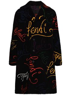 Fendi пальто с логотипом из коллаборации с Noel Fielding