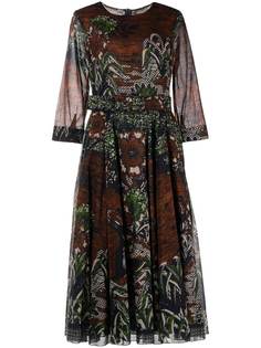 Samantha Sung платье миди с принтом