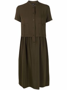 ASPESI платье-рубашка с короткими рукавами