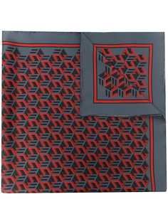 MCM шелковый платок с геометричным принтом
