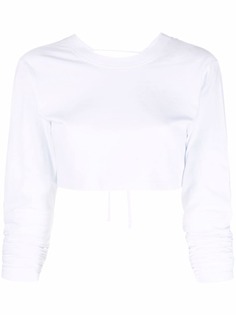 Jacquemus укороченная футболка с вырезами
