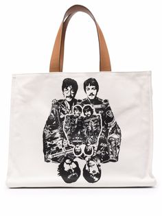 Stella McCartney сумка-тоут x The Beatles с графичным принтом