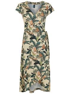 Lygia & Nanny платье Falcão с запахом и принтом