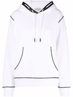 Moncler худи с контрастной строчкой