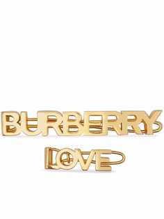 Burberry набор заколок для волос с логотипом