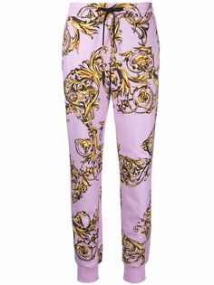 Versace Jeans Couture спортивные брюки с узором Baroque