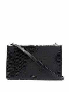 Furla сумка-сэтчел с тиснением под кожу змеи