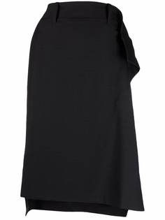 Y-3 юбка миди асимметричного кроя