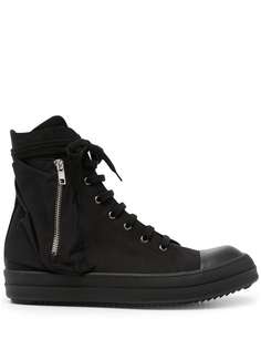 Rick Owens высокие кеды с карманом на молнии