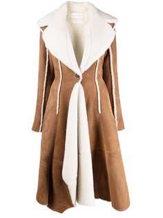 Alexander McQueen однобортное пальто асимметричного кроя