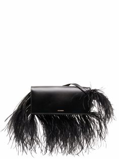 Jil Sander клатч Plume среднего размера