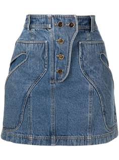 Acler джинсовая юбка с завышенной талией