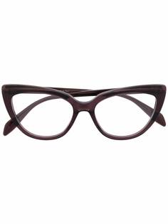 Alexander McQueen Eyewear очки в оправе кошачий глаз