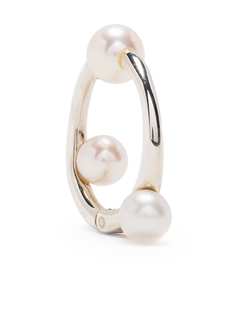 E.M. серьга-хагги с жемчугом