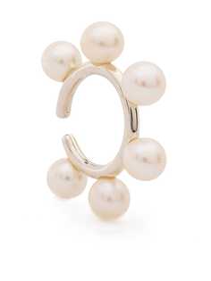 E.M. серьга-кольцо с жемчугом