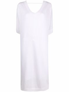 Brunello Cucinelli трикотажное платье с V-образным вырезом