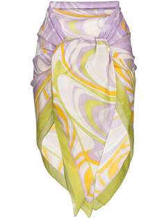 Emilio Pucci парео с принтом Onde