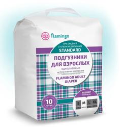 Подгузники для взрослых Flamingo Standard M, 10шт.