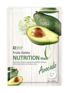 Питательная тканевая маска для лица SNP Fruits Gelato Nutrition Mask, с авокадо, 25мл