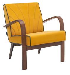 Кресло для отдыха Leset &quot;Шелл&quot; орех, ткань Fancy 48, кант Fancy 37