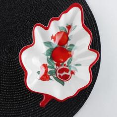 Блюдо сервировочное Доляна «Гранат», 21х15х4,5см